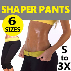 Super Stretch Super Women Sauna Slimming Weight Loss Pants Hot Shaper Leggings Capri Shorts For Women Neoprene Sports Yoga Pants