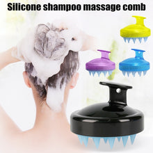 Charger l&#39;image dans la galerie, Silicone Shampoo Brush Hair Scalp Cleaning Massage Brush Soft Silicone Comb WS99