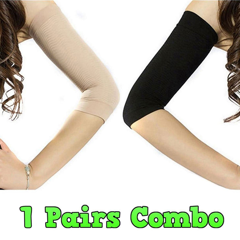 420D Stress Thin Arms Sleeves Set Shaper Thin Calf Legs Socks A Pair Slim Reduce Lose Weight Fat Arm Breathable Women Warmers