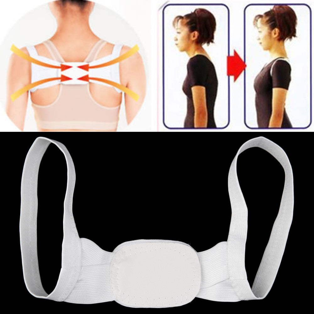 U-Kiss Polyester Adjustable Therapy Posture Shoulder Back Support Belt Brace Back Corrector Braces Supports Health Care