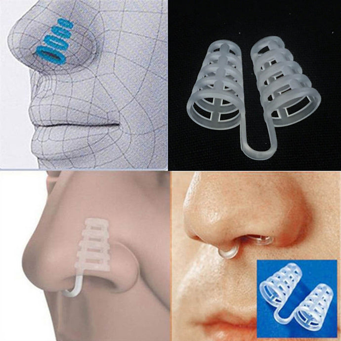 2PCS Professional Anti Snoring Device Anti Snore Nose Clip Relieve Snoring Snore Stopping Health Care For Men Women