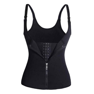 High Quality Women Body Shaper Sweat Vest Sauna Neoprene Slimming Waist Trainer Cincher Front Closure MD99