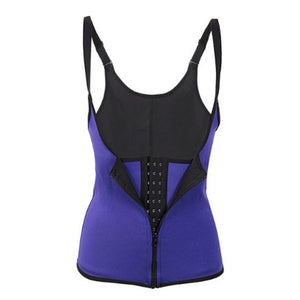 High Quality Women Body Shaper Sweat Vest Sauna Neoprene Slimming Waist Trainer Cincher Front Closure MD99