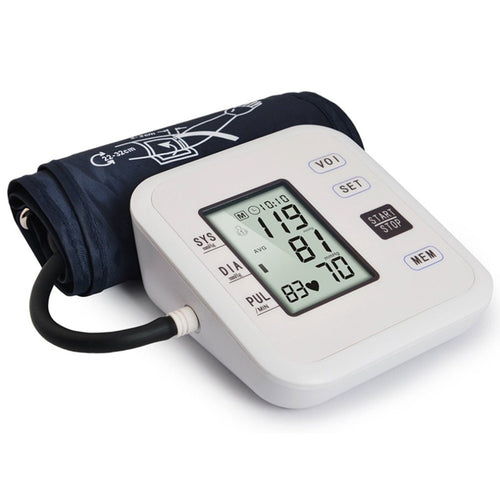 Portable Blood Pressure Monitors Arm Type Rechargeable Voice Tonometer Smart Digital Health Care Household Sphygmomanometer