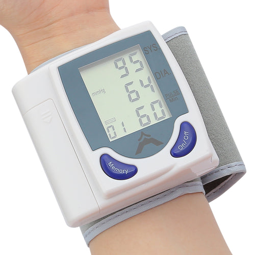 Health Care Household Automatic Digital LCD Display Wrist Blood Pressure Monitor Measuring Sphygmomanometers Hot Selling