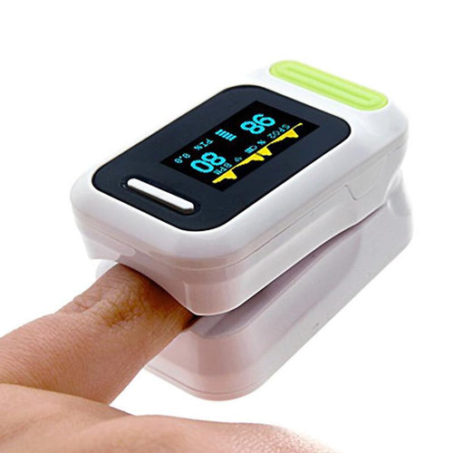 Finger Pulse Oximeter Fingertip Pulse Oximeter Blood Oxygen Meter Household Monitor Oxygen Saturation Detector Health Care Tool