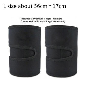 Men Woman Leg Shaper Sauna Sweat Thigh Calories off Warmer Slender Slimming Wraps Legs Fat Thermo Neoprene Compress Massage Belt